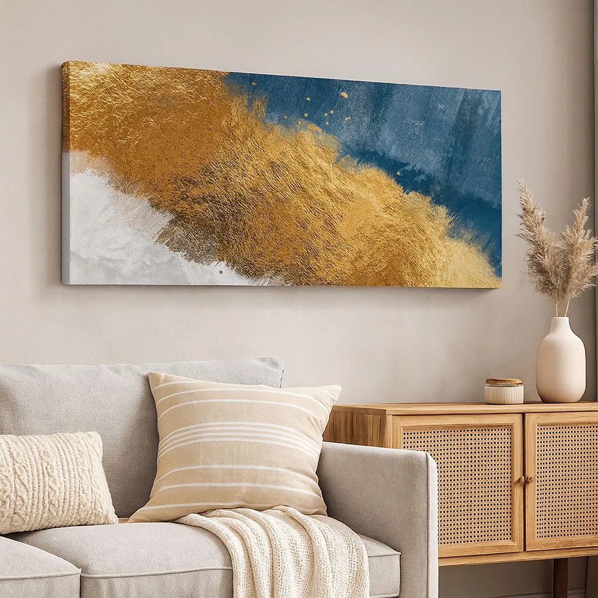 Schilderen op canvas - De kleuren van de zomer - 100x40 cm