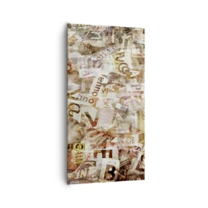 Schilderen op canvas - Ik verenig het gebabbel - 65x120 cm