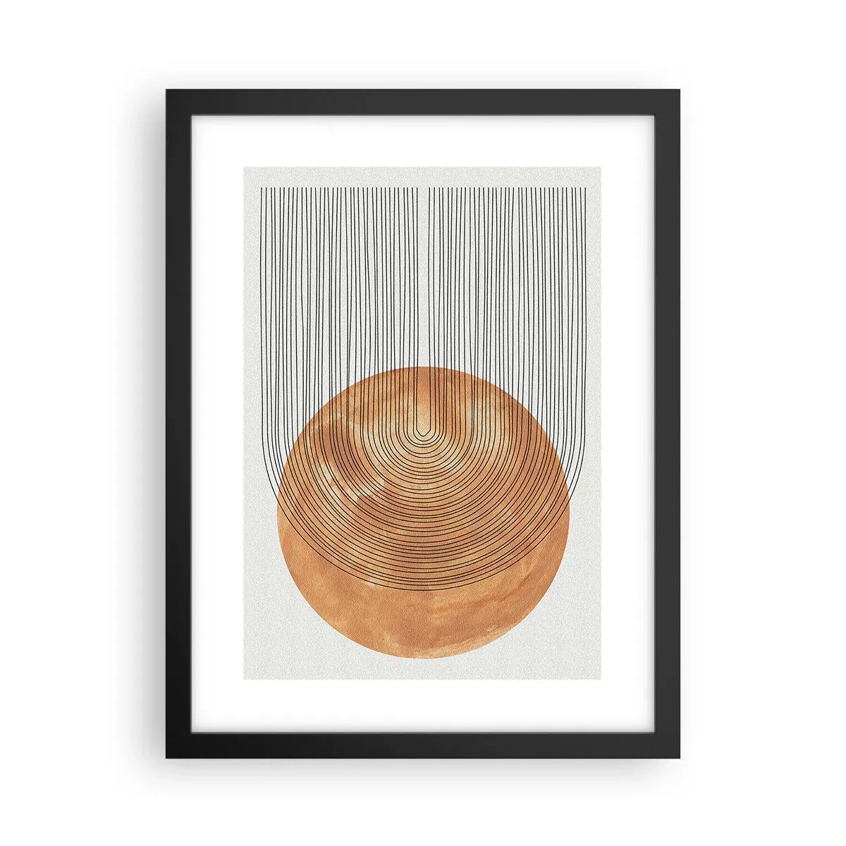 Poster in een zwarte lijst - Zonnige compositie - 30x40 cm