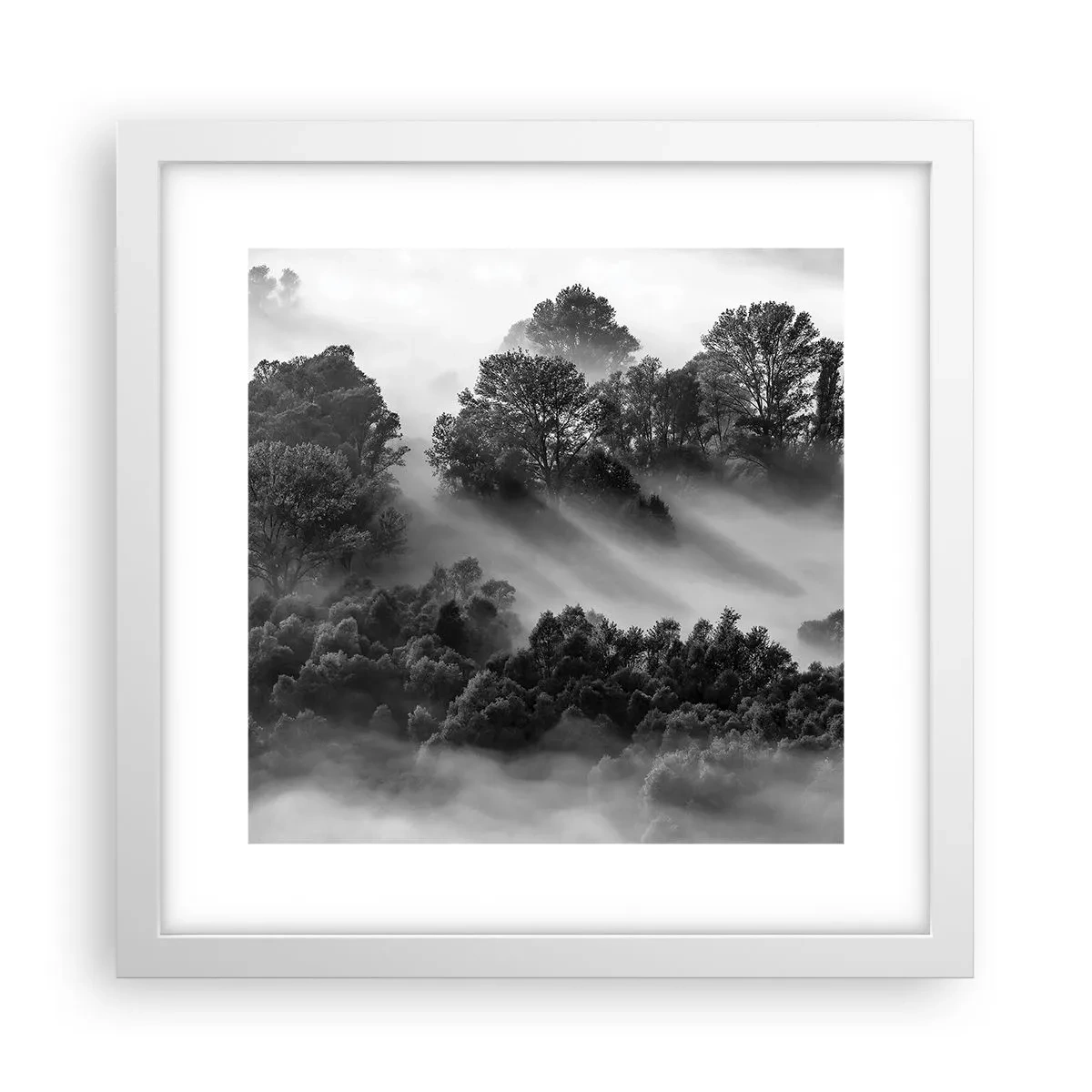 Poster in een witte lijst - Opstaand uit de slaap - 30x30 cm