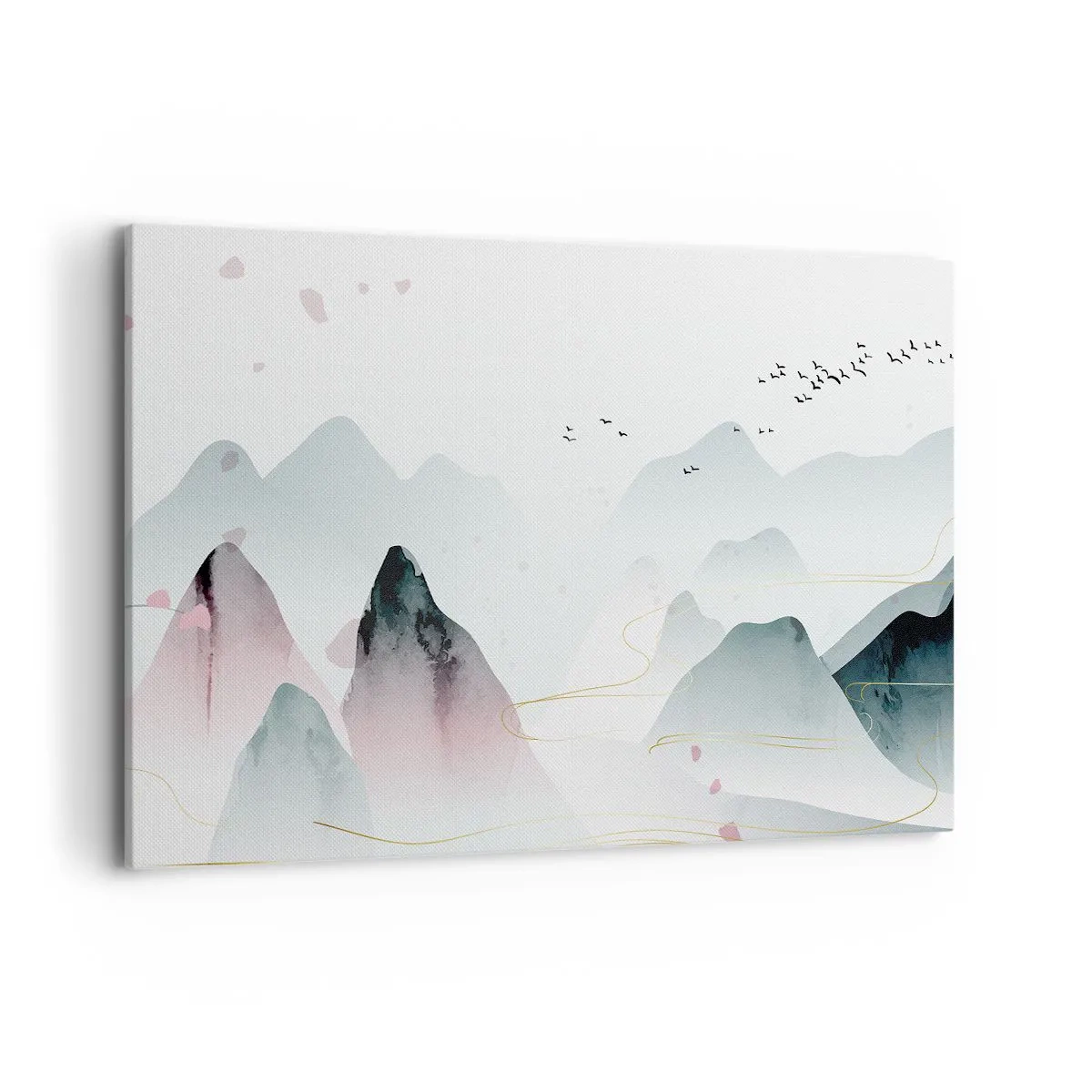 Schilderen op canvas - Over de toppen - 120x80 cm