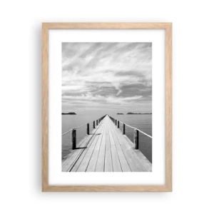 Een poster in een licht eiken lijst - Of misschien een reis... - 30x40 cm