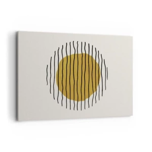 Schilderen op canvas - Abstractie trillend van warmte - 120x80 cm