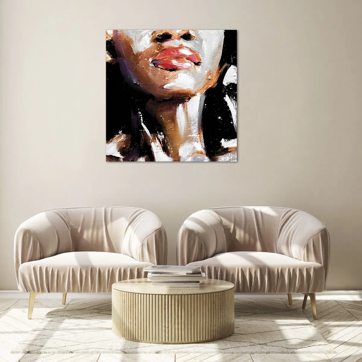 Schilderen op glas - Trots zonder vooroordelen - 70x70 cm