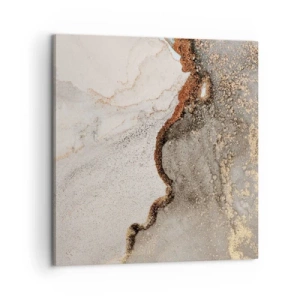 Schilderen op canvas - Op de grens van kleuren - 60x60 cm