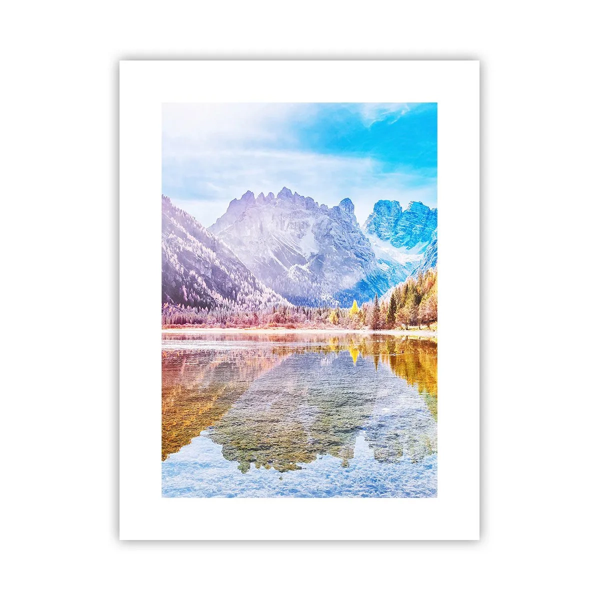Poster - En het is al herfst in de bergen - 30x40 cm