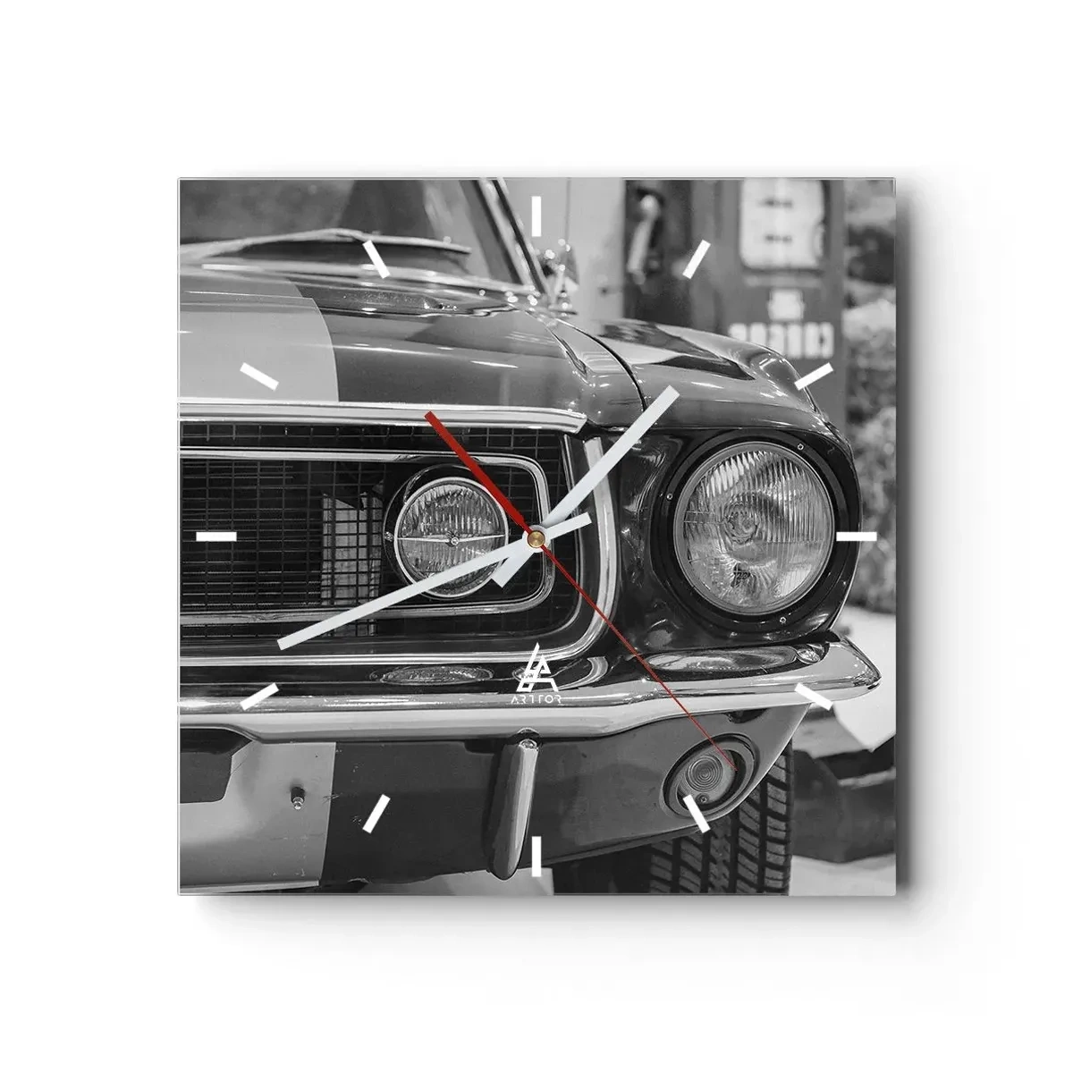 Wandklok - Klok - Hard rijden - 30x30 cm