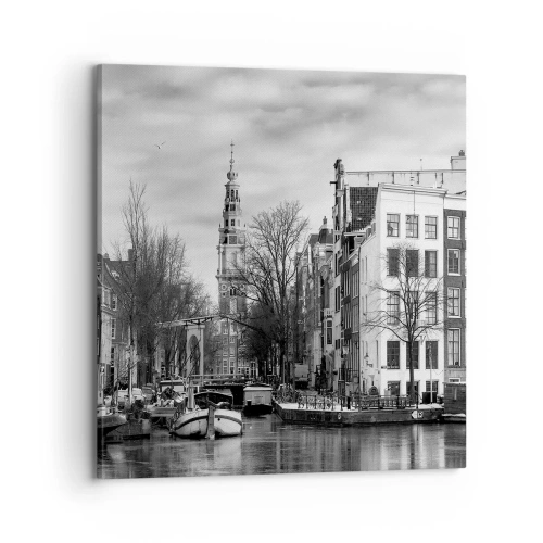 Schilderen op canvas - Amsterdamse sferen - 70x70 cm