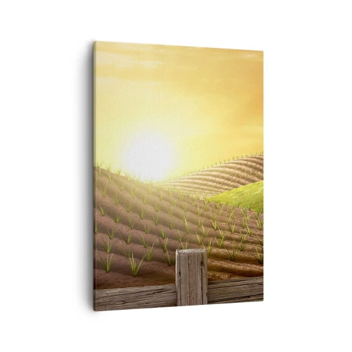 Schilderen op canvas - Een boerderij als uit een sprookje - 50x70 cm