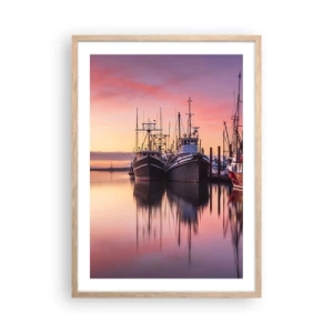 Een poster in een licht eiken lijst - Voor de volgende dag - 50x70 cm