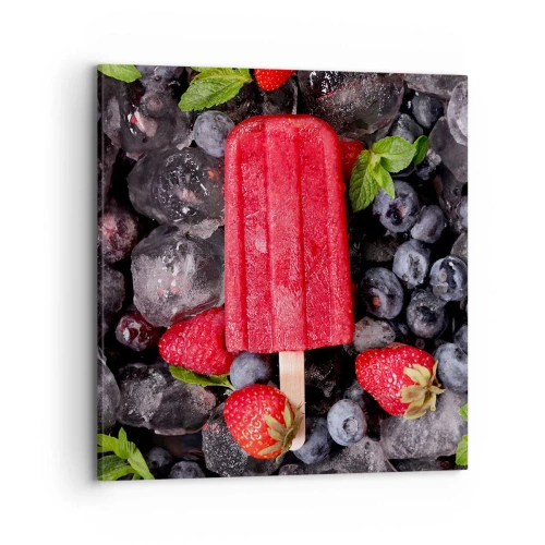 Schilderen op canvas - De smaak van hete zomer - 70x70 cm