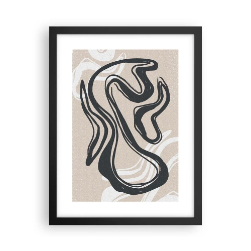 Poster in een zwarte lijst - Expressie vermenigvuldigd - 30x40 cm