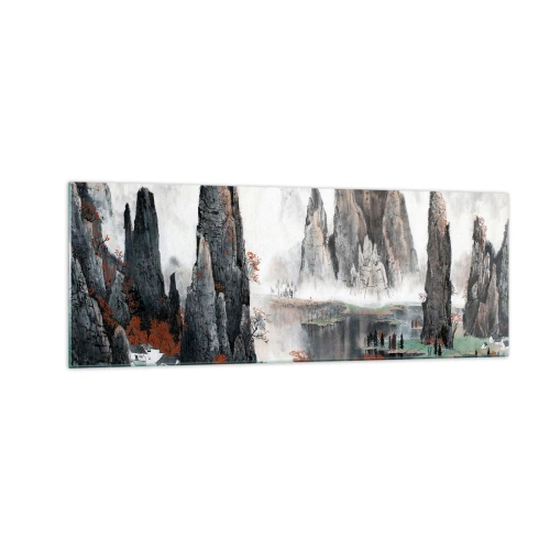 Schilderen op glas - Krachtige voogden - 140x50 cm