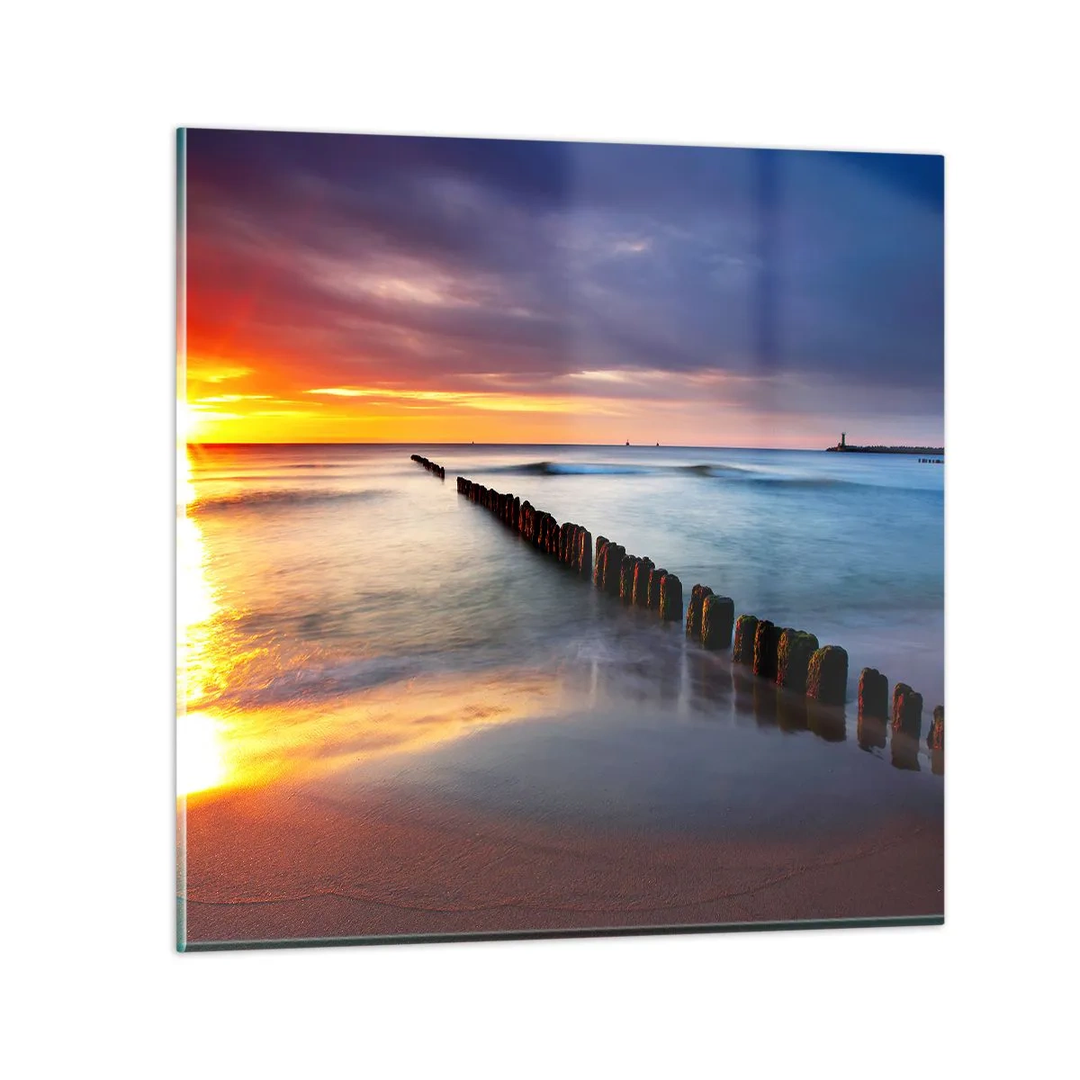 Schilderen op glas - Luister naar de stilte - 40x40 cm