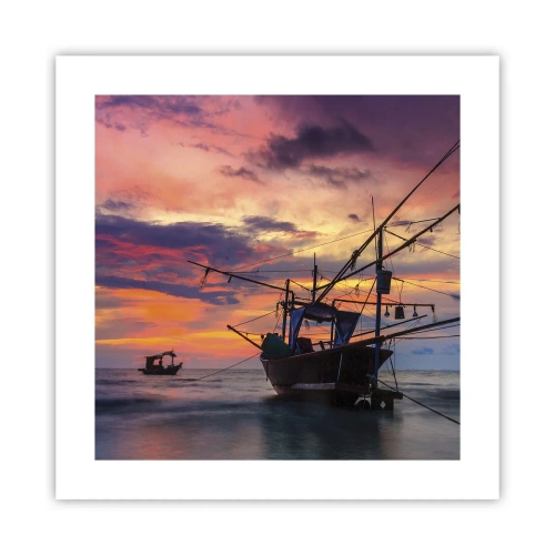 Poster - Exotische avond - 40x40 cm