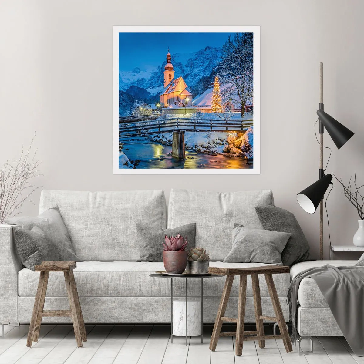 Poster - Kerstgeest - 60x60 cm