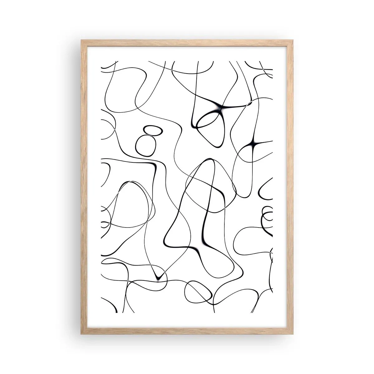 Een poster in een licht eiken lijst - Levenspaden, wisselvalligheden - 50x70 cm