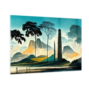 Schilderen op glas - Nog hoger en hoger - 100x70 cm