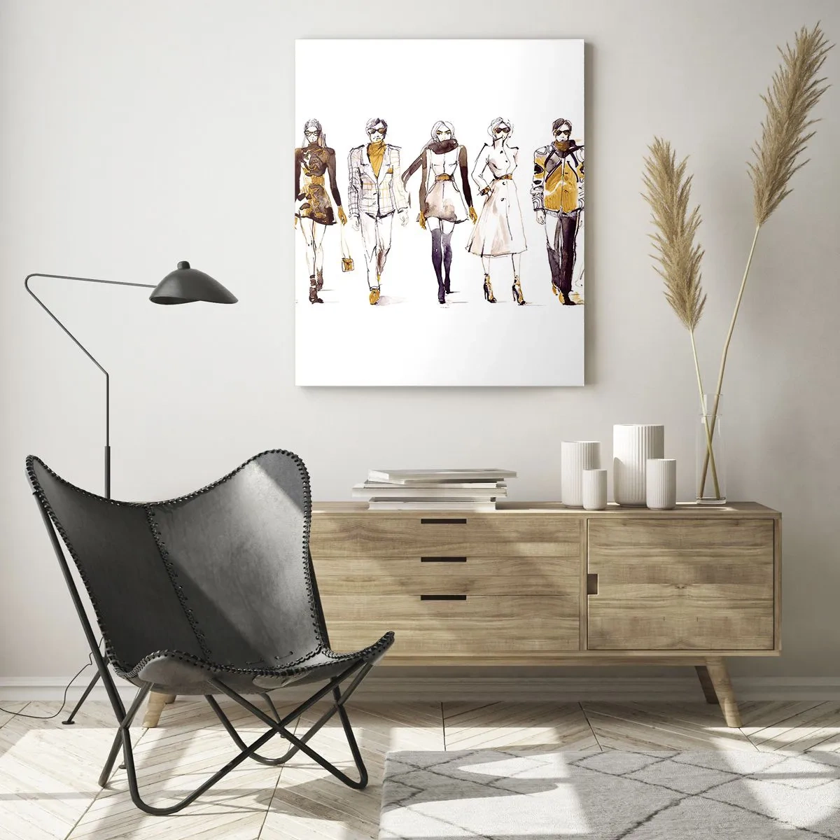Schilderen op glas - Casual chic, casual elegantie - 50x70 cm