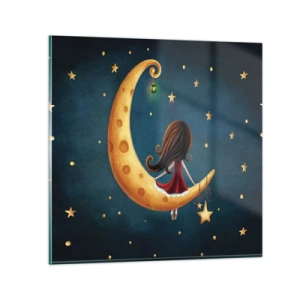 Schilderen op glas - Een keer… - 50x50 cm