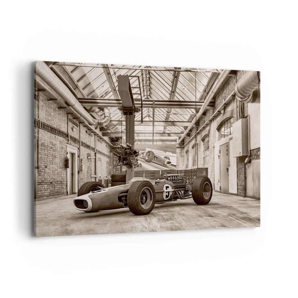 Schilderen op canvas - De rust van de winnaar - 100x70 cm