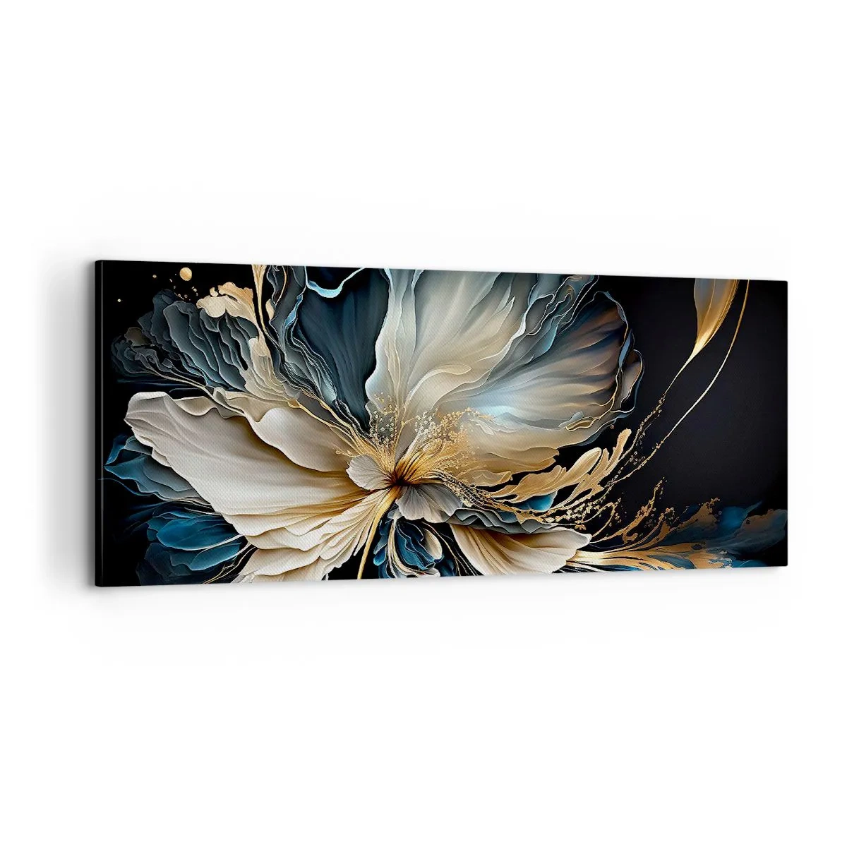 Schilderen op canvas - Sprookjesachtige varenbloem - 100x40 cm