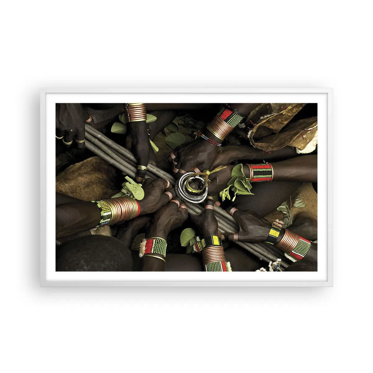 Poster in een witte lijst - Wij zijn samen - 91x61 cm