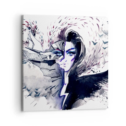 Schilderen op canvas - Demonisch en mooi - 70x70 cm