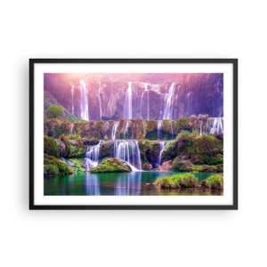 Poster in een zwarte lijst - Trap naar de hemel - 70x50 cm