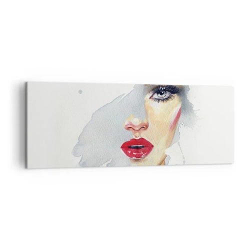 Schilderen op canvas - Weerspiegeld in een druppel water - 140x50 cm