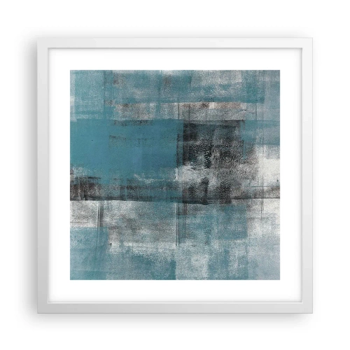 Poster in een witte lijst - Water en lucht - 40x40 cm