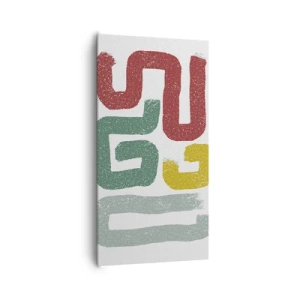 Schilderen op canvas - In een onbekende taal - 65x120 cm