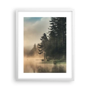 Poster in een witte lijst - De geboorte van de dag - 40x50 cm