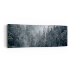 Schilderen op canvas - Bos dageraad - 90x30 cm