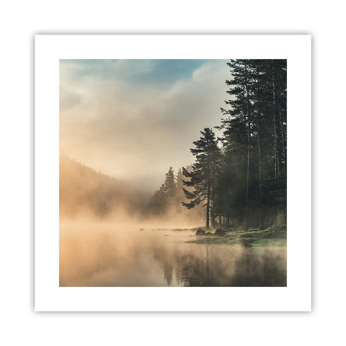 Poster - De geboorte van de dag - 40x40 cm