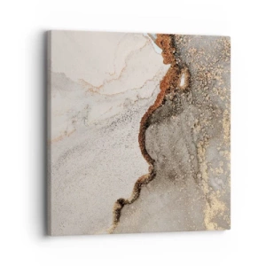 Schilderen op canvas - Op de grens van kleuren - 30x30 cm