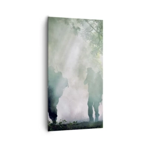 Schilderen op canvas - Een voor allen… - 65x120 cm