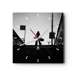 Wandklok - Klok - Stedelijk dwalen - 30x30 cm