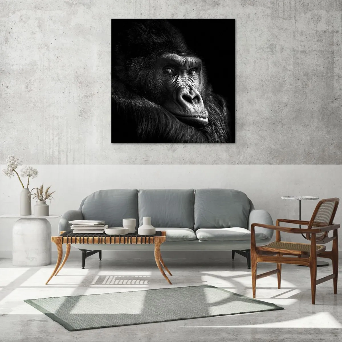 Schilderen op glas - En waar kijk je naar? - 70x70 cm