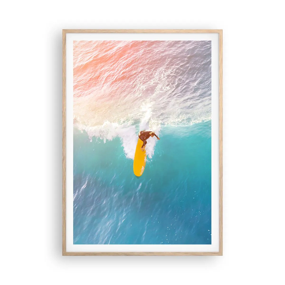 Een poster in een licht eiken lijst - De oceaanruiter - 70x100 cm