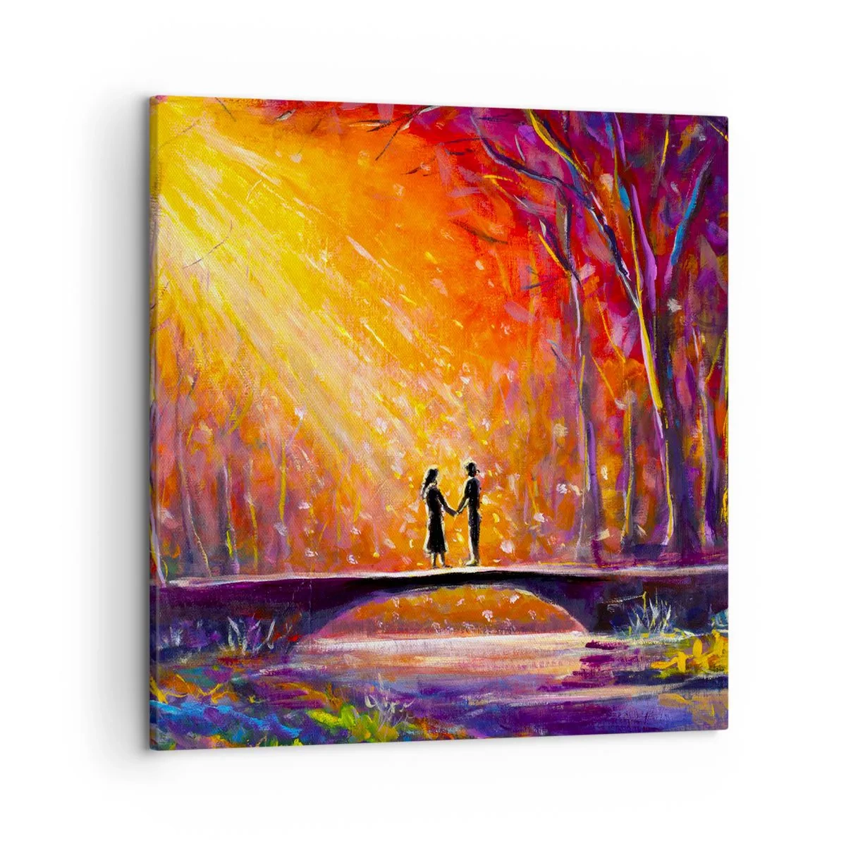 Schilderen op canvas - De hemel houdt ook van hen - 50x50 cm