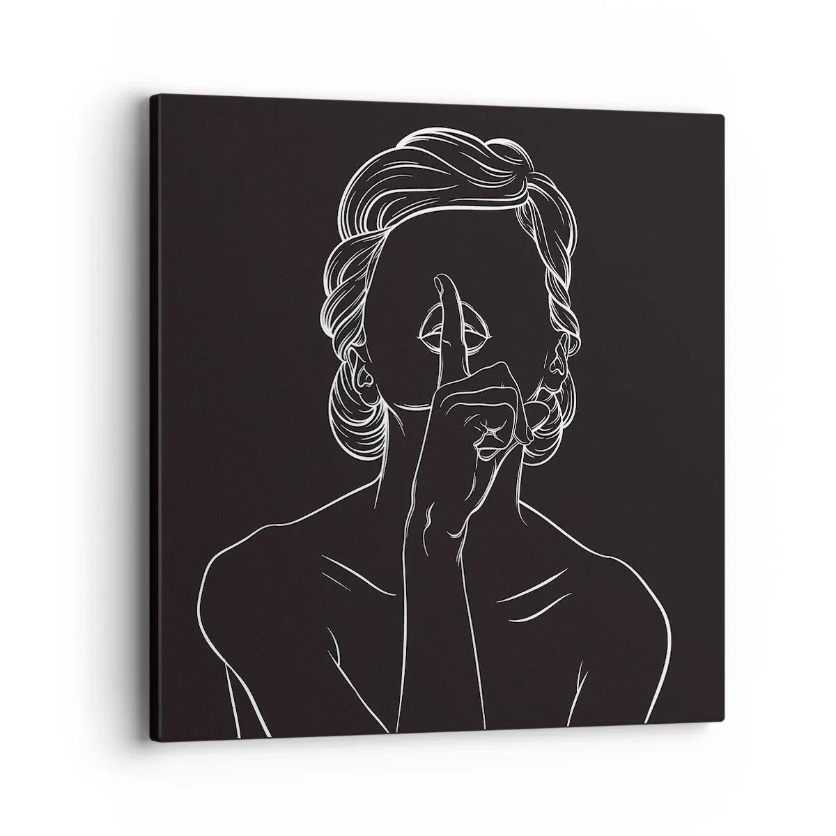 Schilderen op canvas - Schoonheid bloeit in stilte - 40x40 cm