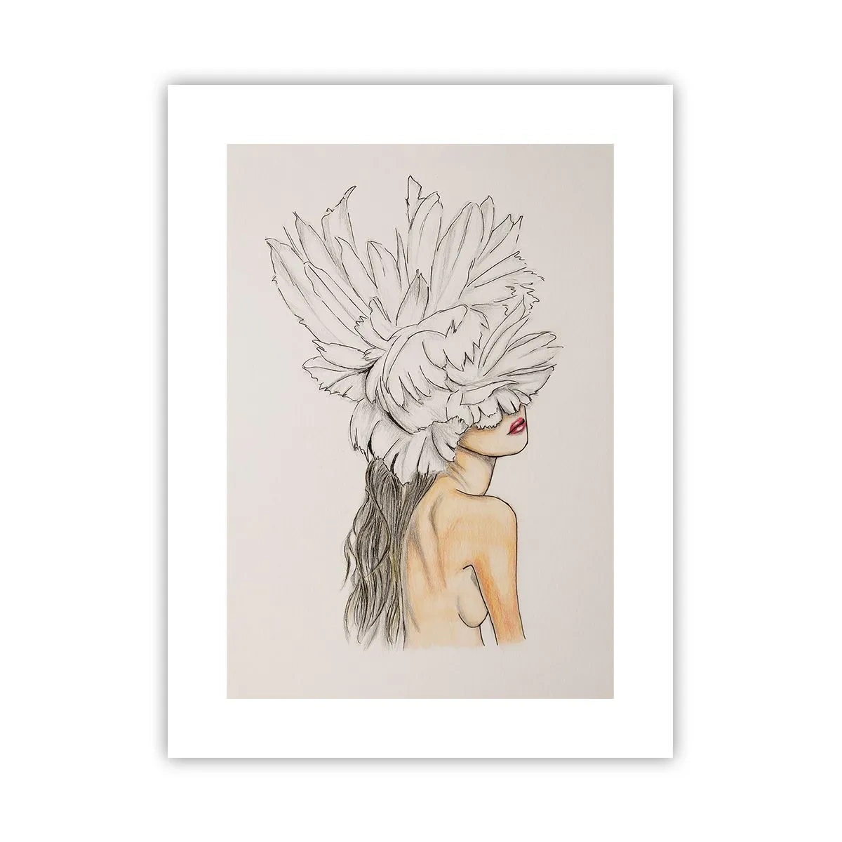 Poster - gekroonde schoonheid - 30x40 cm