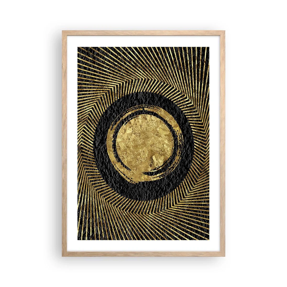 Een poster in een licht eiken lijst - Glamour-compositie - 50x70 cm