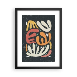 Poster in een zwarte lijst - Compositie – ik sta op het punt je te pakken te krijgen - 30x40 cm