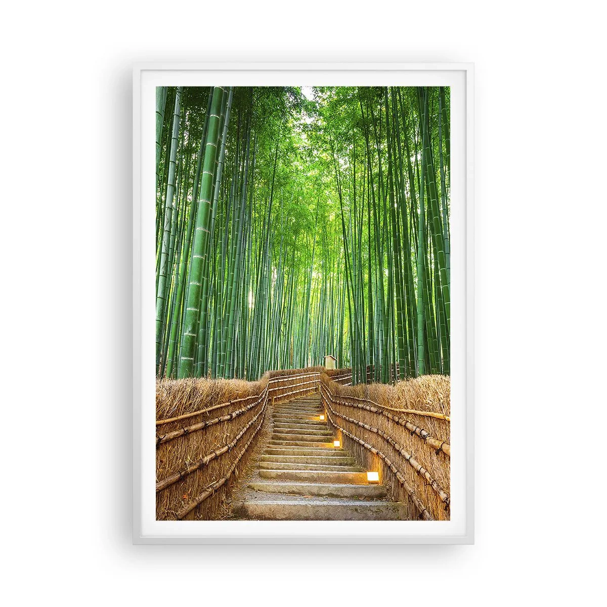 Poster in een witte lijst - De essentie van de aziatische natuur - 70x100 cm