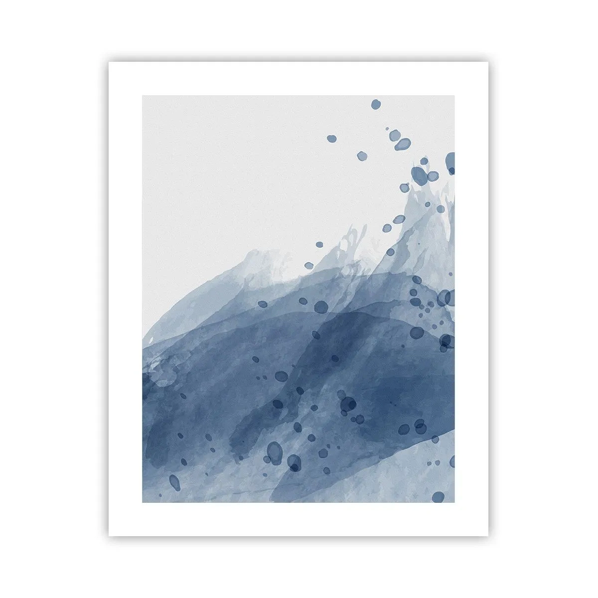 Poster - Blauwe tule - 40x50 cm