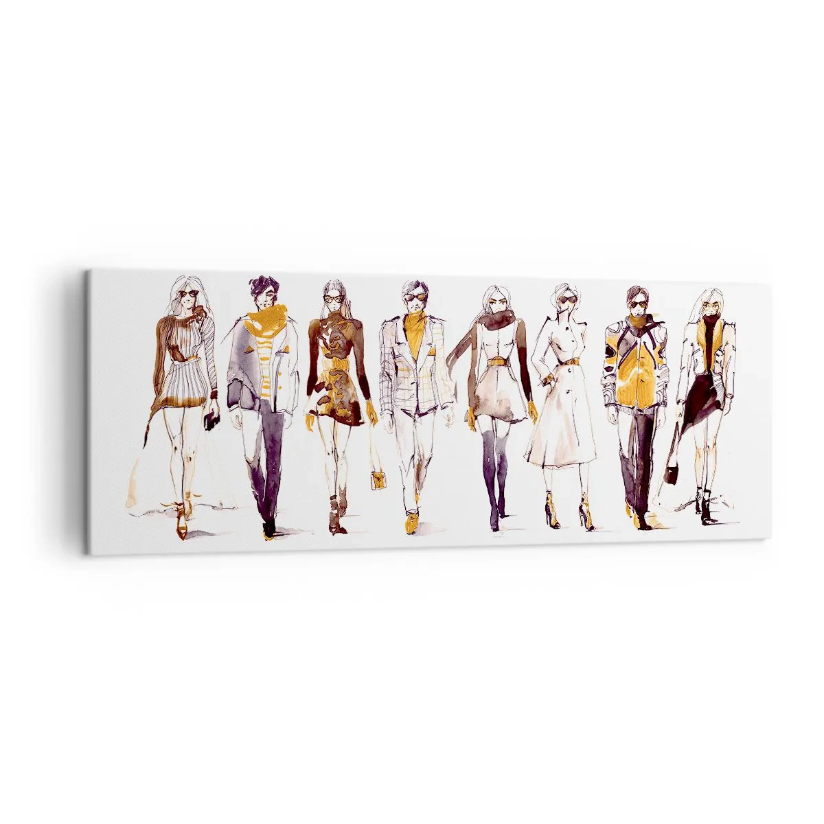 Schilderen op canvas - Casual chic, casual elegantie - 140x50 cm