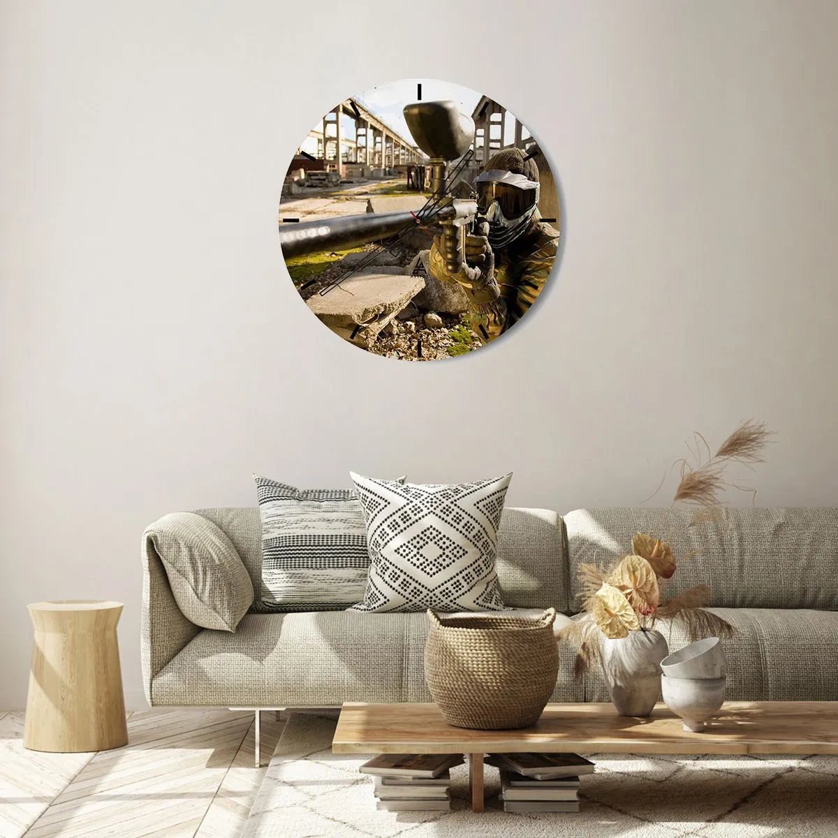 Wandklok - Klok - En jij kunt een held worden - 40x40 cm