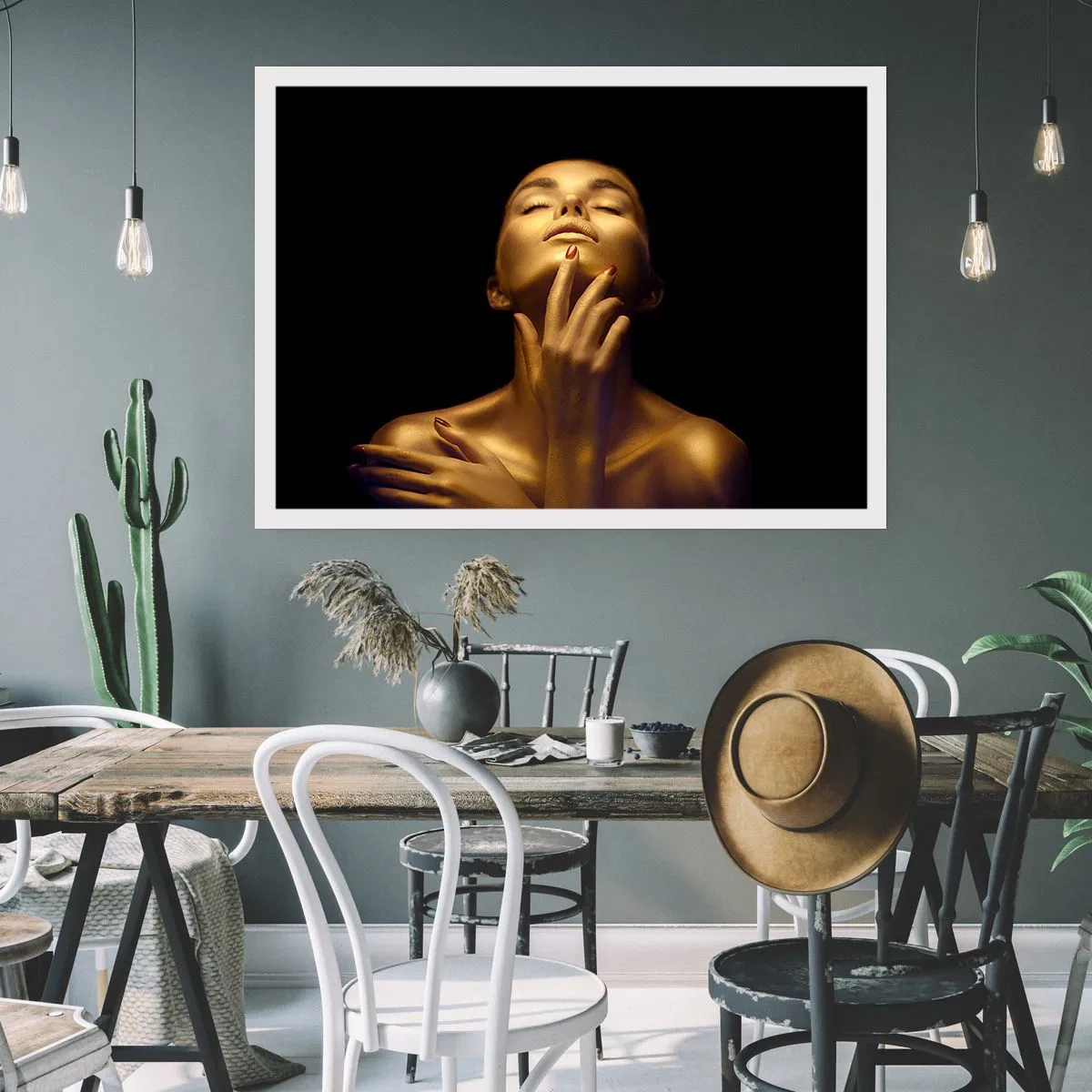 Poster - Als gouden zijde - 70x50 cm